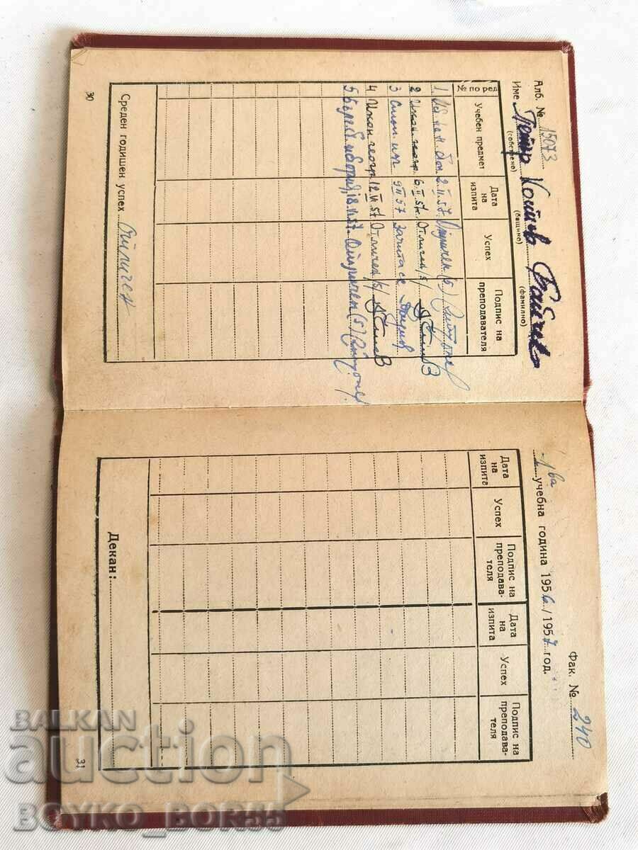 Auction  Artifact! Sudentian Booklet 1956 Higher Institute, Stalin