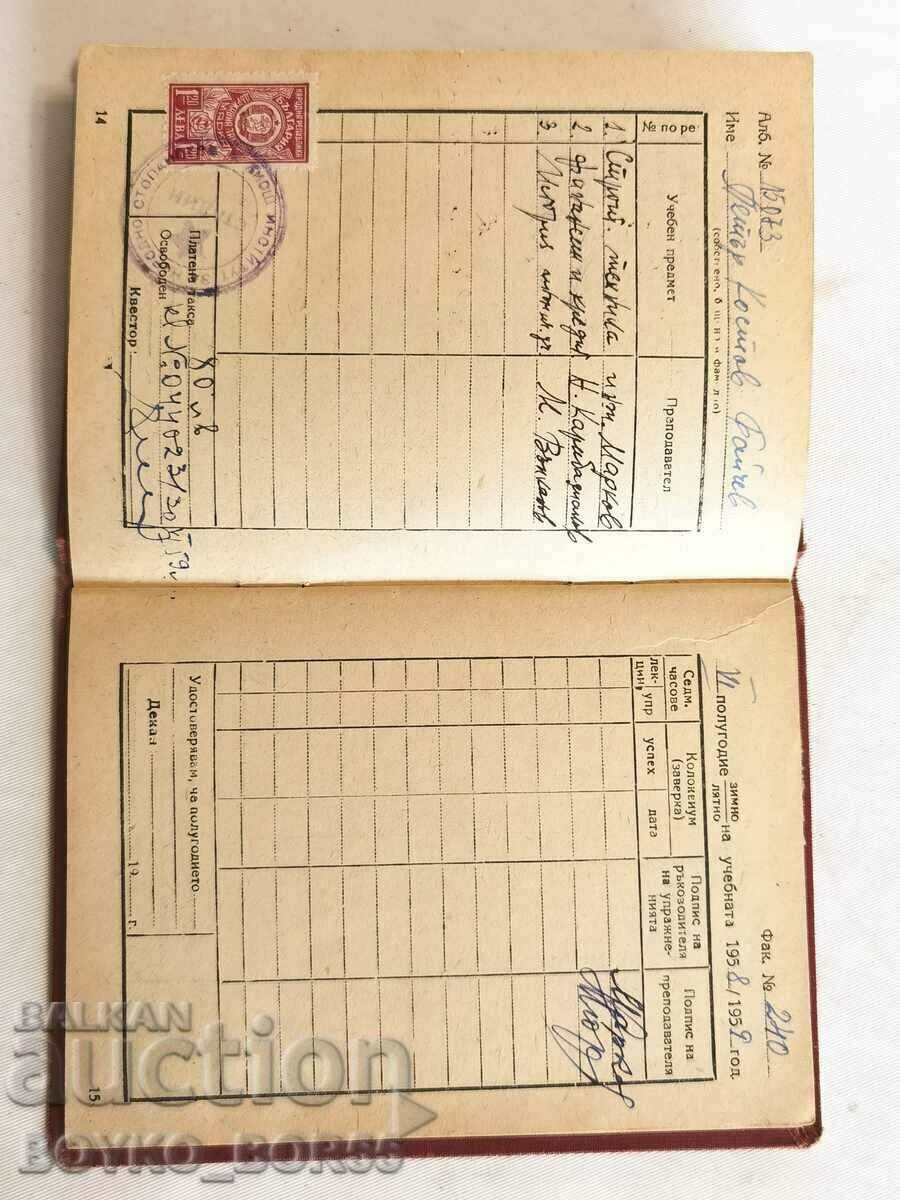 Artifact! Sudentian Booklet 1956 Higher Institute, Stalin - 5