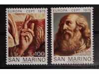 Σαν Μαρίνο 1975 Ευρώπη CEPT Τέχνη / Πίνακες / Θρησκεία MNH