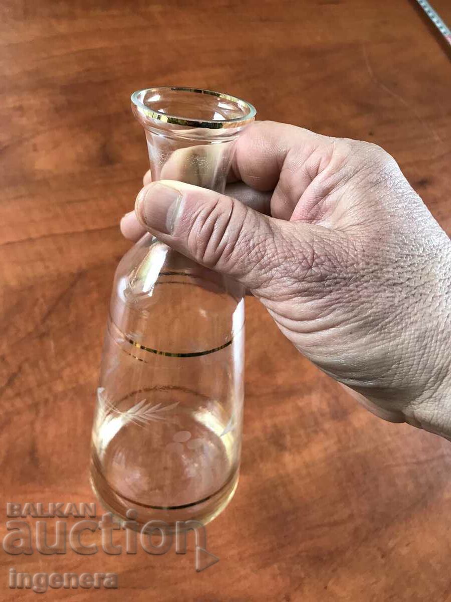 CARAFE BOTTLE FROM SOCA THIN-WALLED ENGRAVED GOLD with price 18.00 BGN | € 9.20 CARAFE BOTTLE FROM SOCA THIN-WALLED ENGRAVED GOLD with price 18.00 BGN | € 9.20