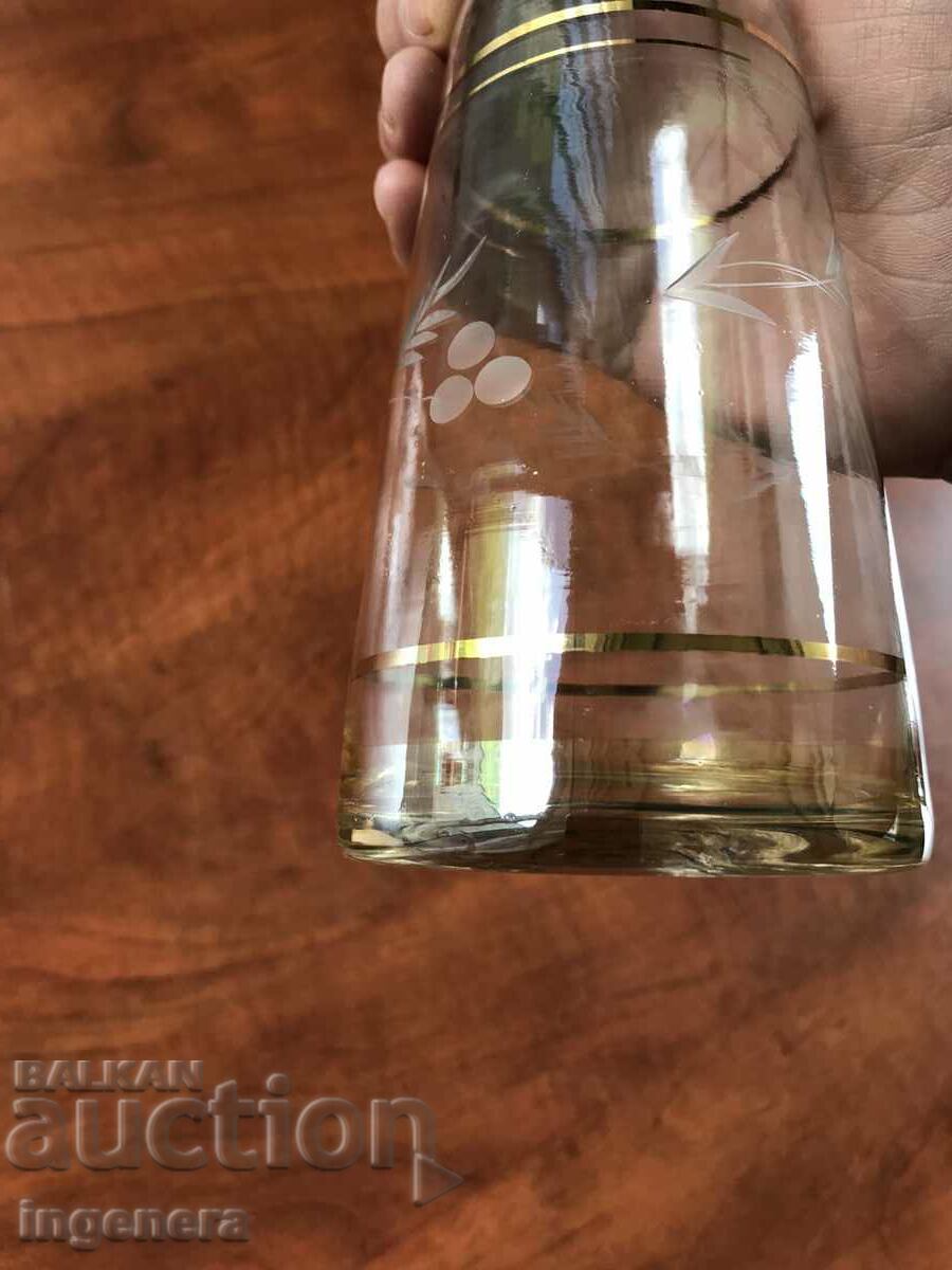 Auction CARAFE BOTTLE FROM SOCA THIN-WALLED ENGRAVED GOLD Auction CARAFE BOTTLE FROM SOCA THIN-WALLED ENGRAVED GOLD