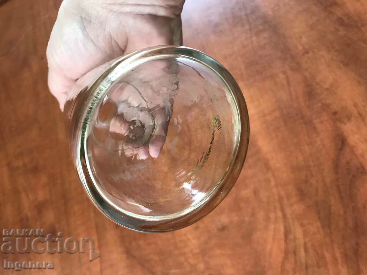 CARAFE BOTTLE FROM SOCA THIN-WALLED ENGRAVED GOLD - 5 CARAFE BOTTLE FROM SOCA THIN-WALLED ENGRAVED GOLD - 5