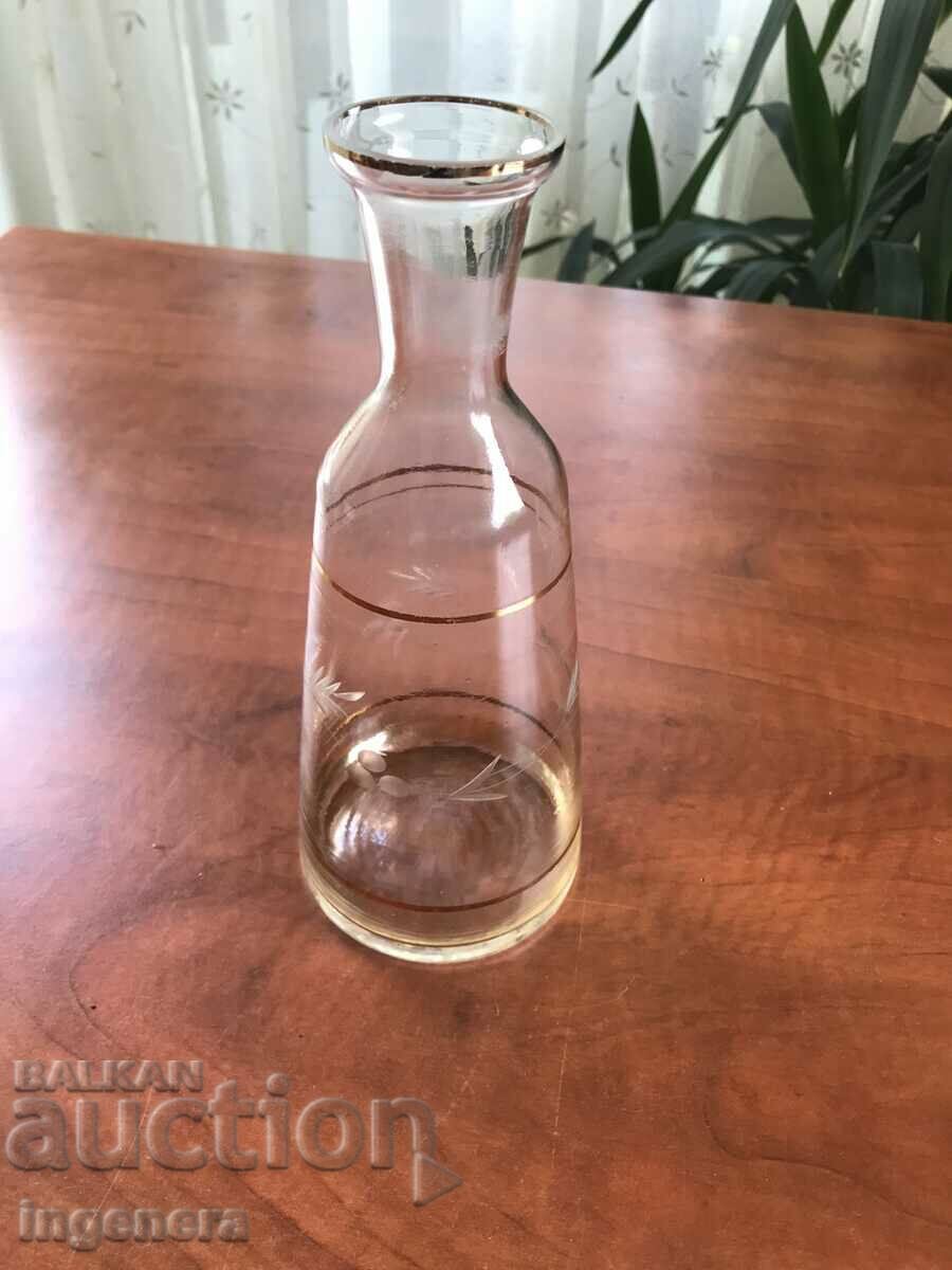 CARAFE BOTTLE FROM SOCA THIN-WALLED ENGRAVED GOLD