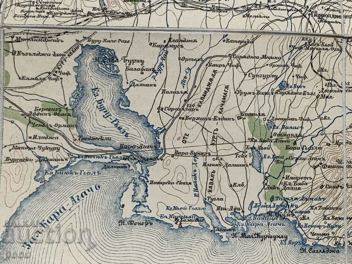 Πασμακλί Καβάλα Σαρσαμπάν Ξάνθη Θάσος παλιός χάρτης - 5 Πασμακλί Καβάλα Σαρσαμπάν Ξάνθη Θάσος παλιός χάρτης - 5