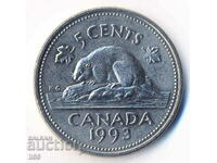 Канада - 5 цента 1993