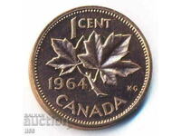 Канада - 1 цент 1964 - aUNC