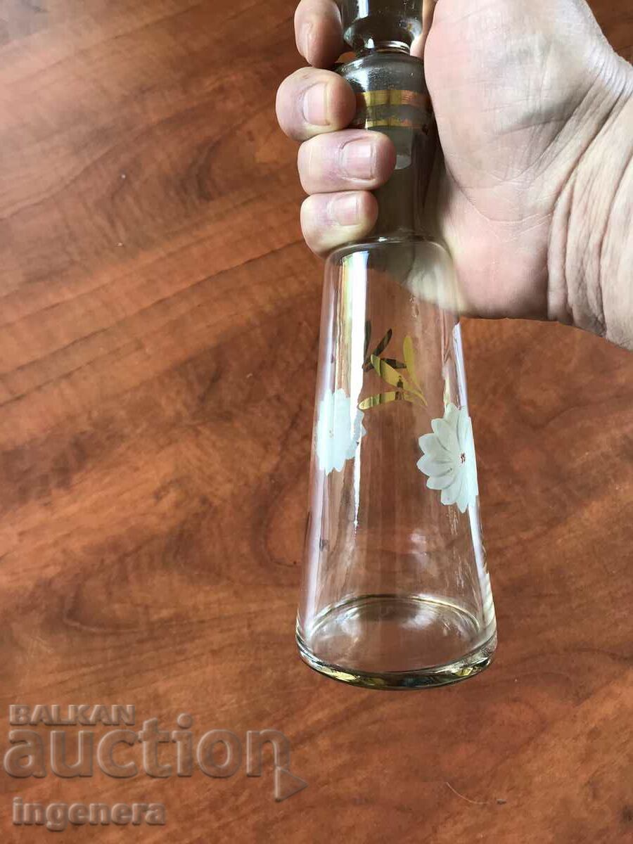 CARAFE BOTTLE FROM SOCA THIN-WALLED ENGRAVED GOLD - 5 CARAFE BOTTLE FROM SOCA THIN-WALLED ENGRAVED GOLD - 5