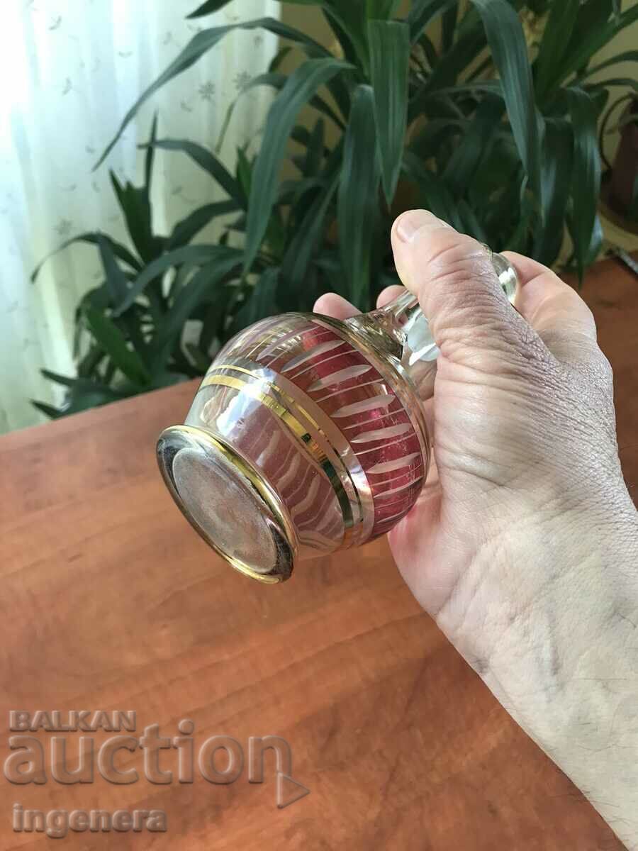 CARAFE BOTTLE FROM SOCA THIN-WALLED ENGRAVED GOLD - 5 CARAFE BOTTLE FROM SOCA THIN-WALLED ENGRAVED GOLD - 5