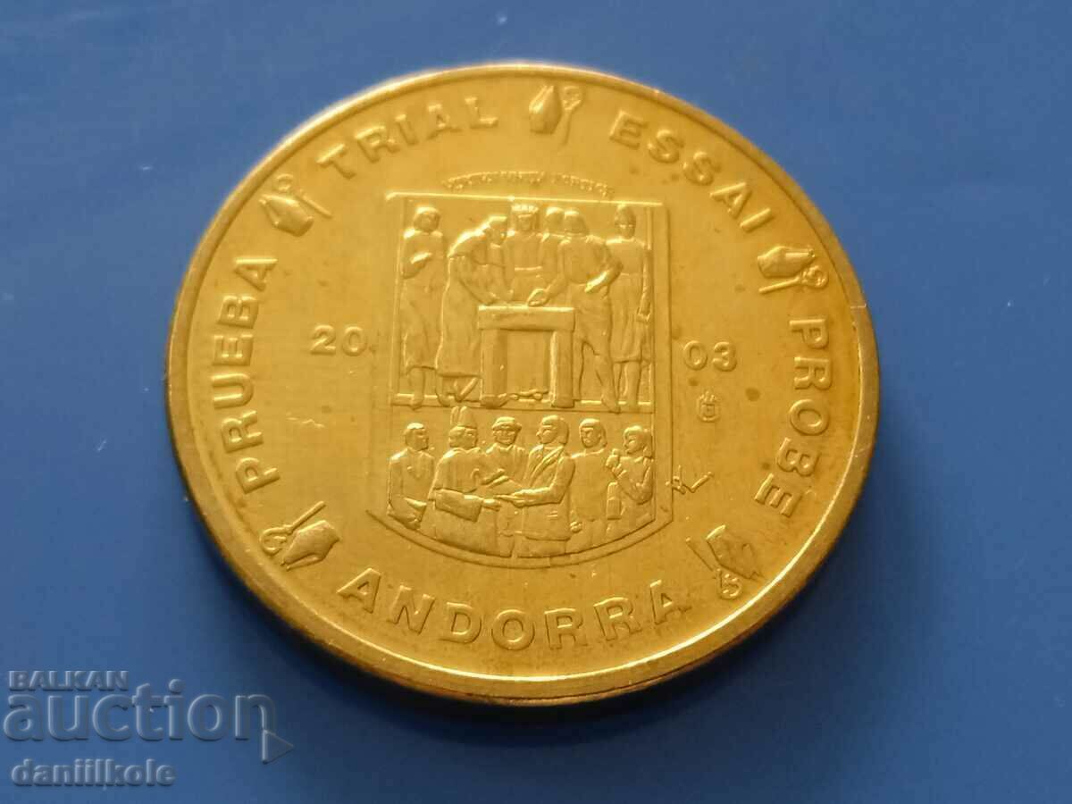 *$*Y*$* SPECIMEN 20 EURO CENT ANDORRA 2003 *$*Y*$* - 5 *$*Y*$* SPECIMEN 20 EURO CENT ANDORRA 2003 *$*Y*$* - 5