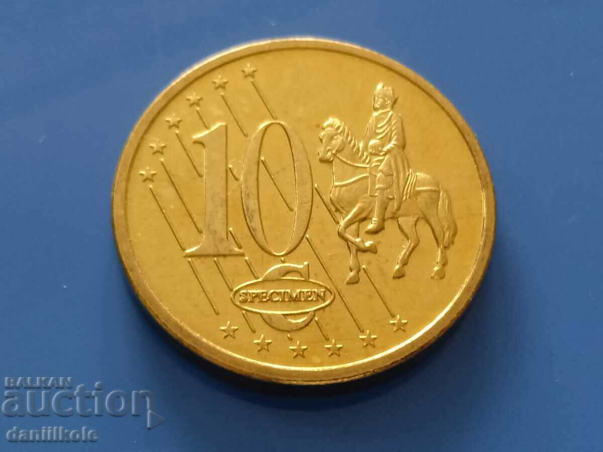 *$*Y*$* MODEL 10 EURO CENT BULGARIA 2003 *$*Y*$*