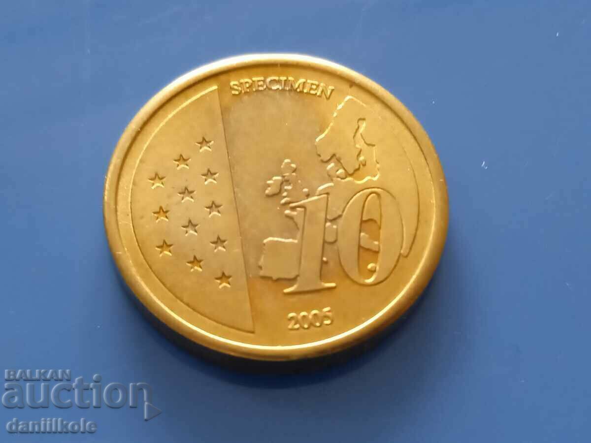 Аукцион *$*Y*$* СПЕСИМЕН ПРОБА 10 ЕВРО-ЦЕНТА ВАТИКАНА 2005 *$*Y*$*