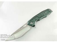 Folding automatic pocket knife with aluminum handle 95x220 mm