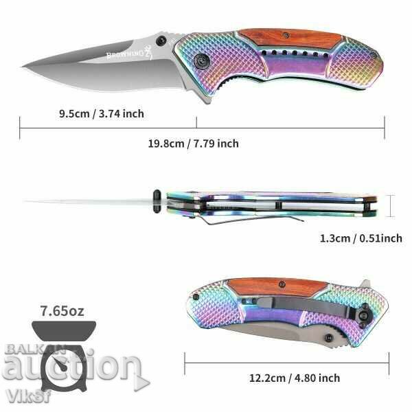 Folding automatic knife, Browning F81- 95x198 with price 18.50 BGN | € 9.46 Folding automatic knife, Browning F81- 95x198 with price 18.50 BGN | € 9.46