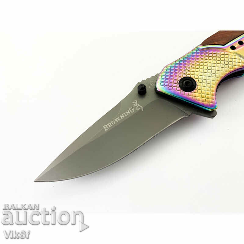 Auction Folding automatic knife, Browning F81- 95x198 Auction Folding automatic knife, Browning F81- 95x198