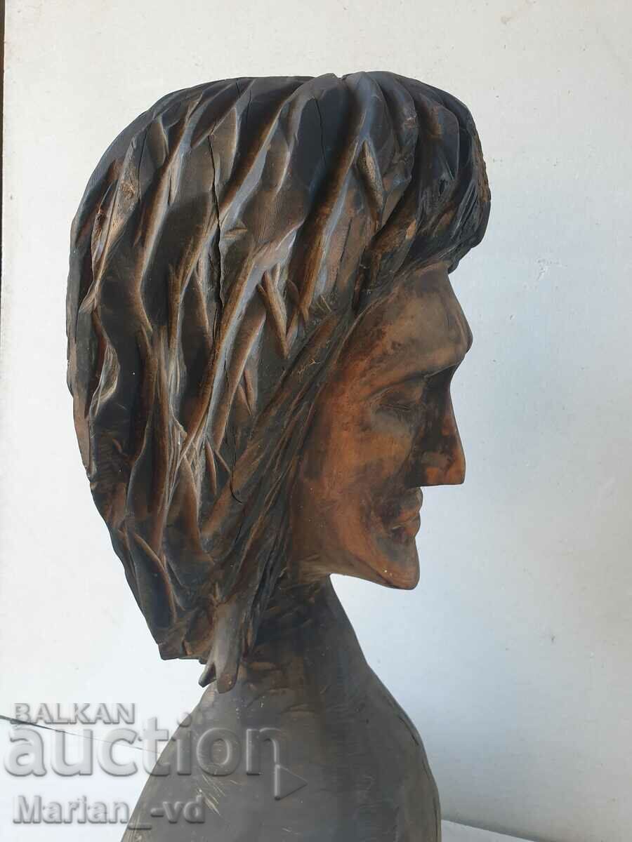 Livrarea Bust din lemn