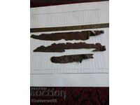 Remains of ancient knives.