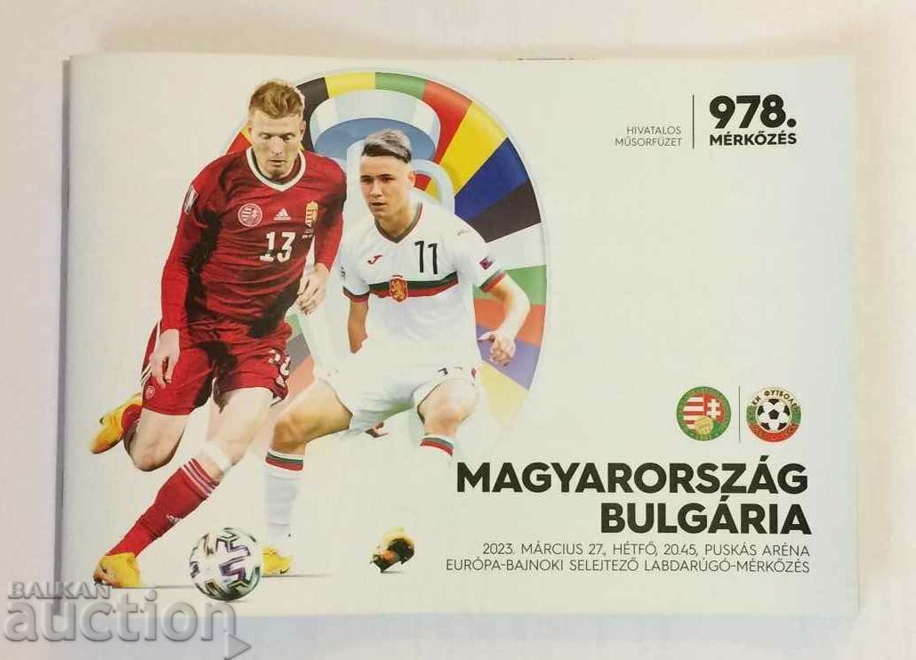 Program de fotbal Ungaria-Bulgaria 2023