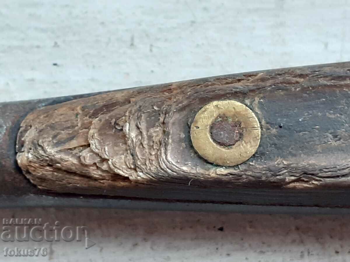 Old collectible Fischer table with horn handle - 5