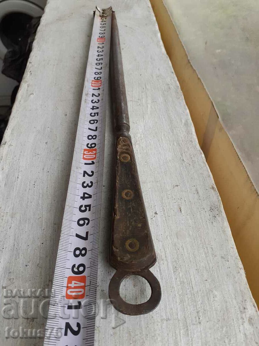 Old collectible Fischer table with horn handle - 6