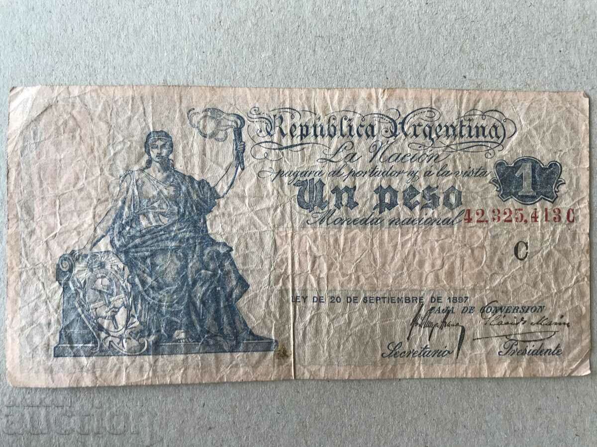 Argentina 1 peso 1897