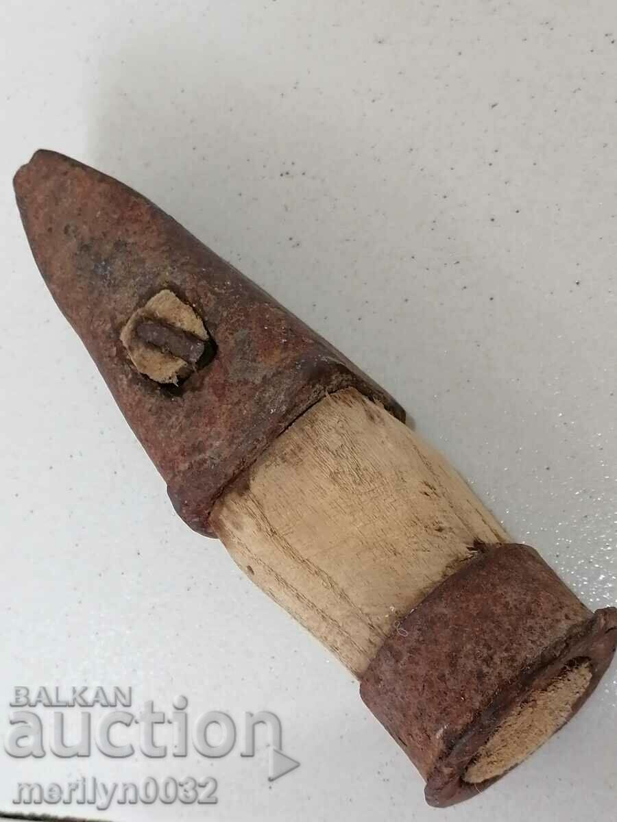 Old hammer hammer, wooden, wrought iron, barrel with price 49.00 BGN | € 25.05