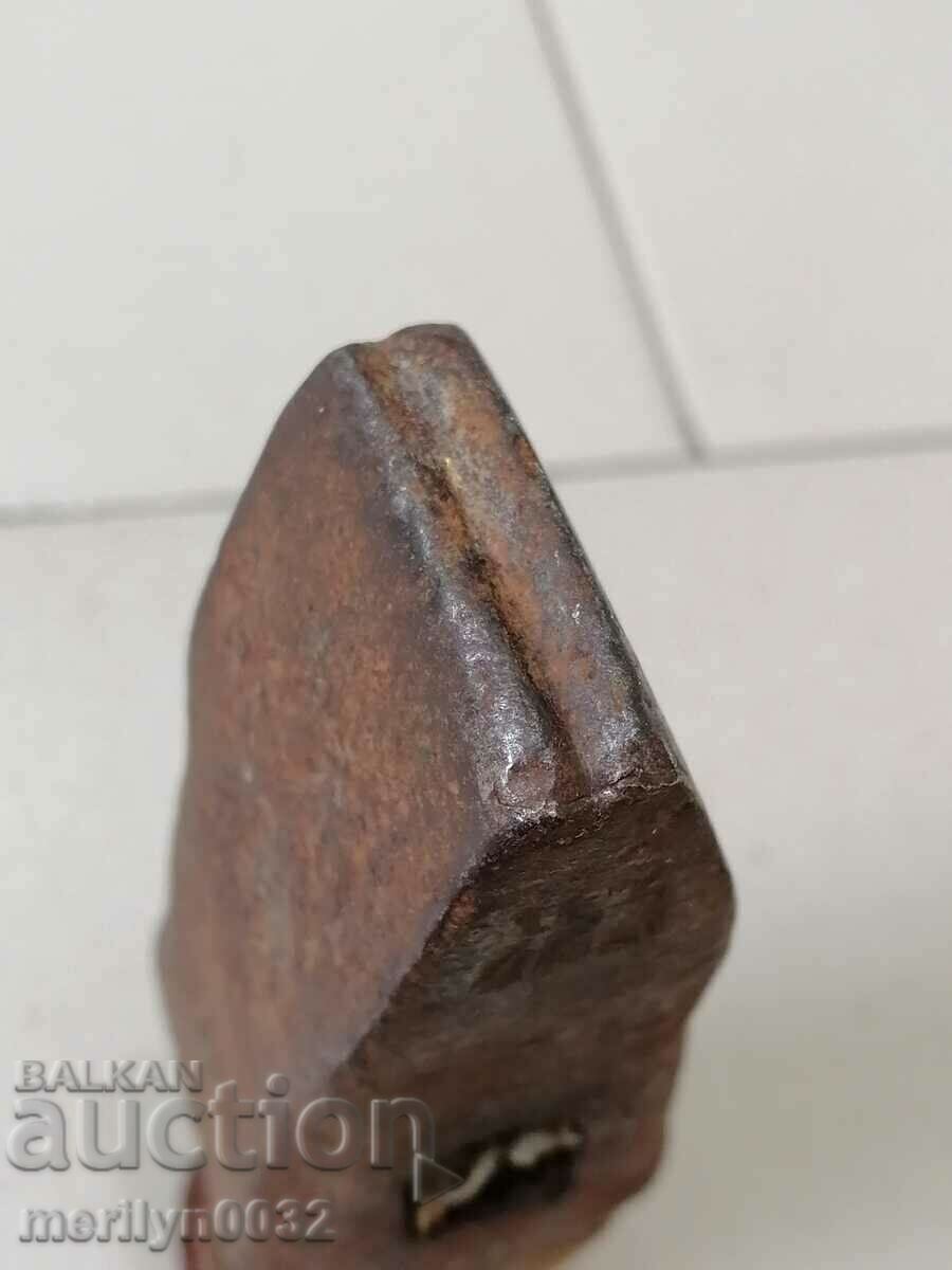 Auction  Old hammer hammer, wooden, wrought iron, barrel
