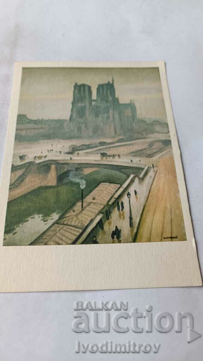 Пощенска картичка Marquet Notre-Dame