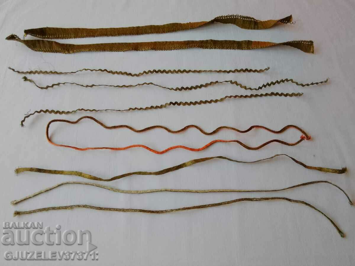 Delivery of 1890 - French gold metal braid, galloon, lace Delivery of 1890 - French gold metal braid, galloon, lace