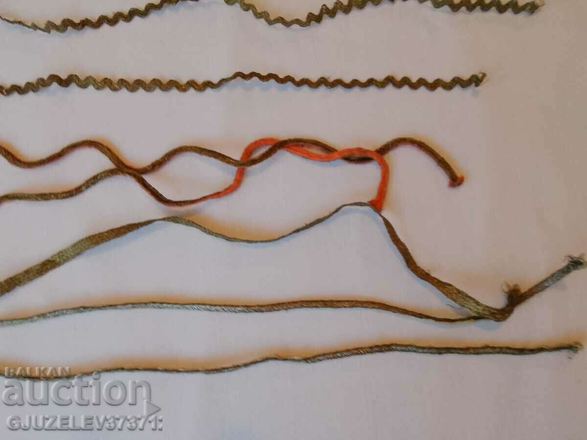 1890 - French gold metal braid, galloon, lace - 5 1890 - French gold metal braid, galloon, lace - 5