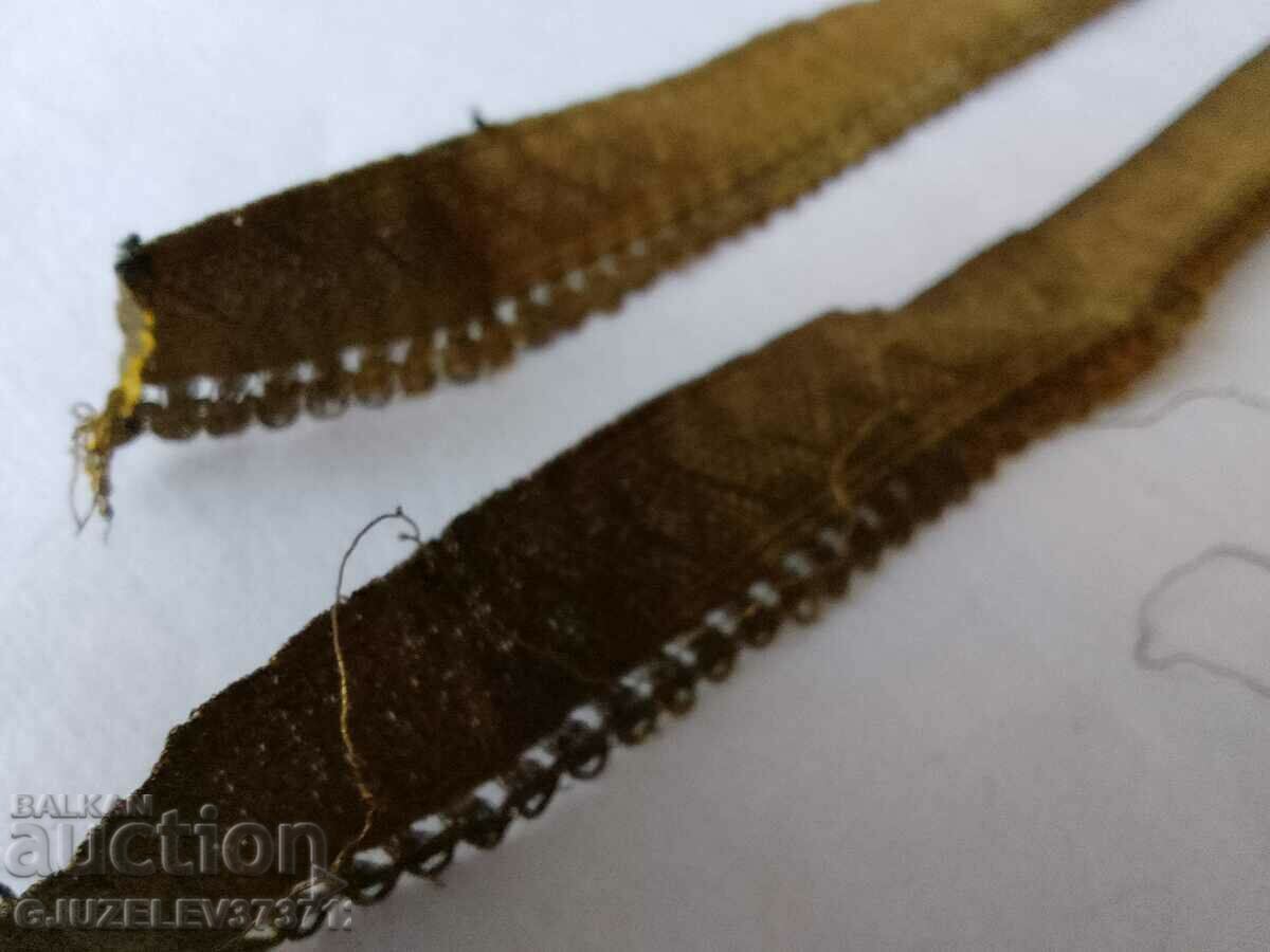 1890 - French gold metal braid, galloon, lace - 7 1890 - French gold metal braid, galloon, lace - 7