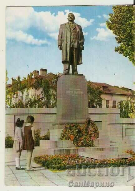 Card Bulgaria Mihailovgrad Monumentul generalului Hr. Mihailov*