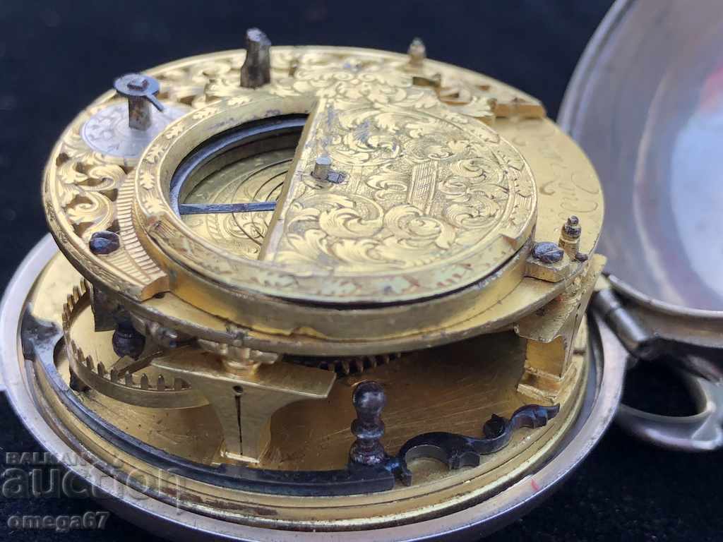 Ceas de buzunar Daniel Quare din 1667 Ceas de buzunar Daniel Quare din 1667