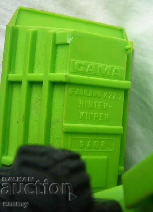 Model toy truck GAMA FAUN HINTER KIPPER, 9408 - 7 Model toy truck GAMA FAUN HINTER KIPPER, 9408 - 7