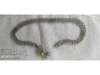 Antique Silver Ankle Bracelet, Markings