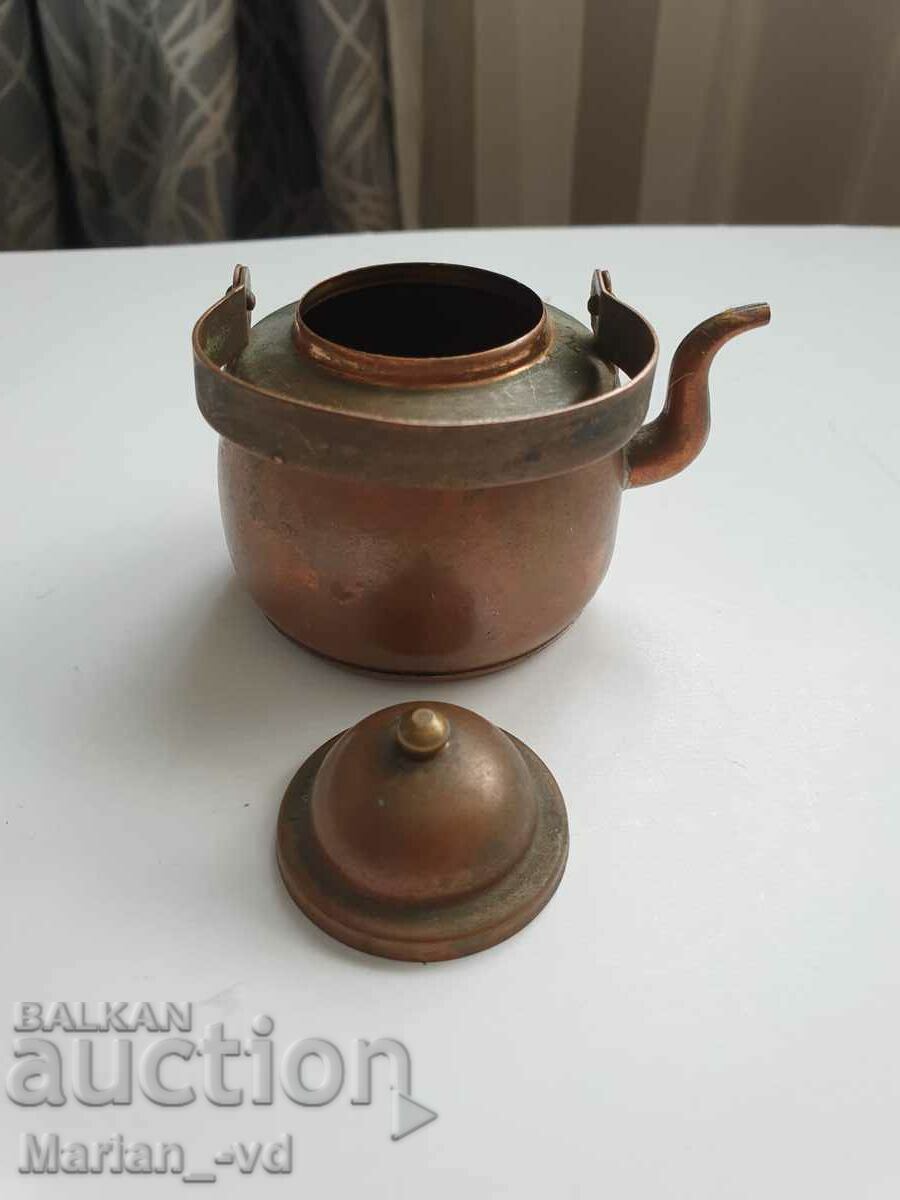 Small collectible copper teapot - 5