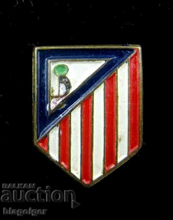 OLD FOOTBALL BADGE - ATLETICO MADRID