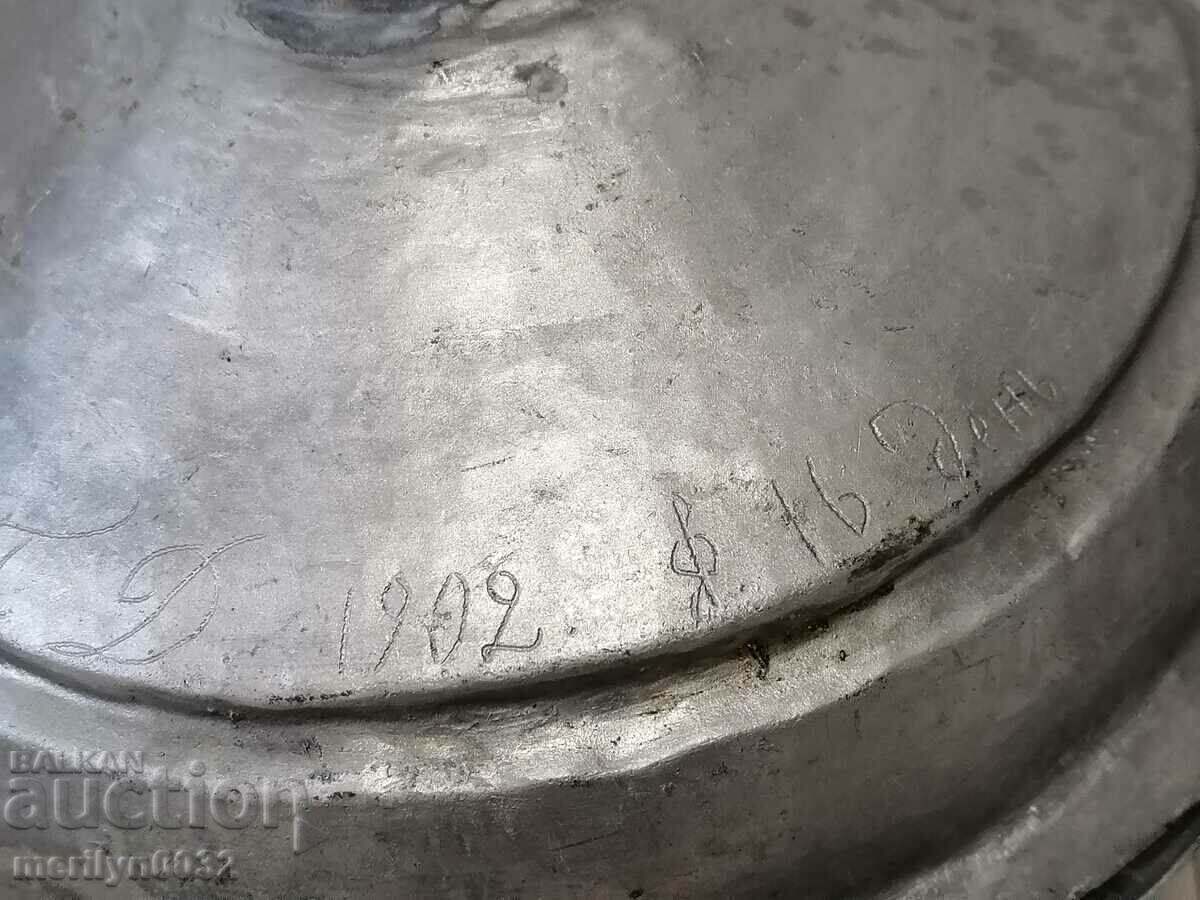 Tinned pot copper household vessel - 7 Tinned pot copper household vessel - 7