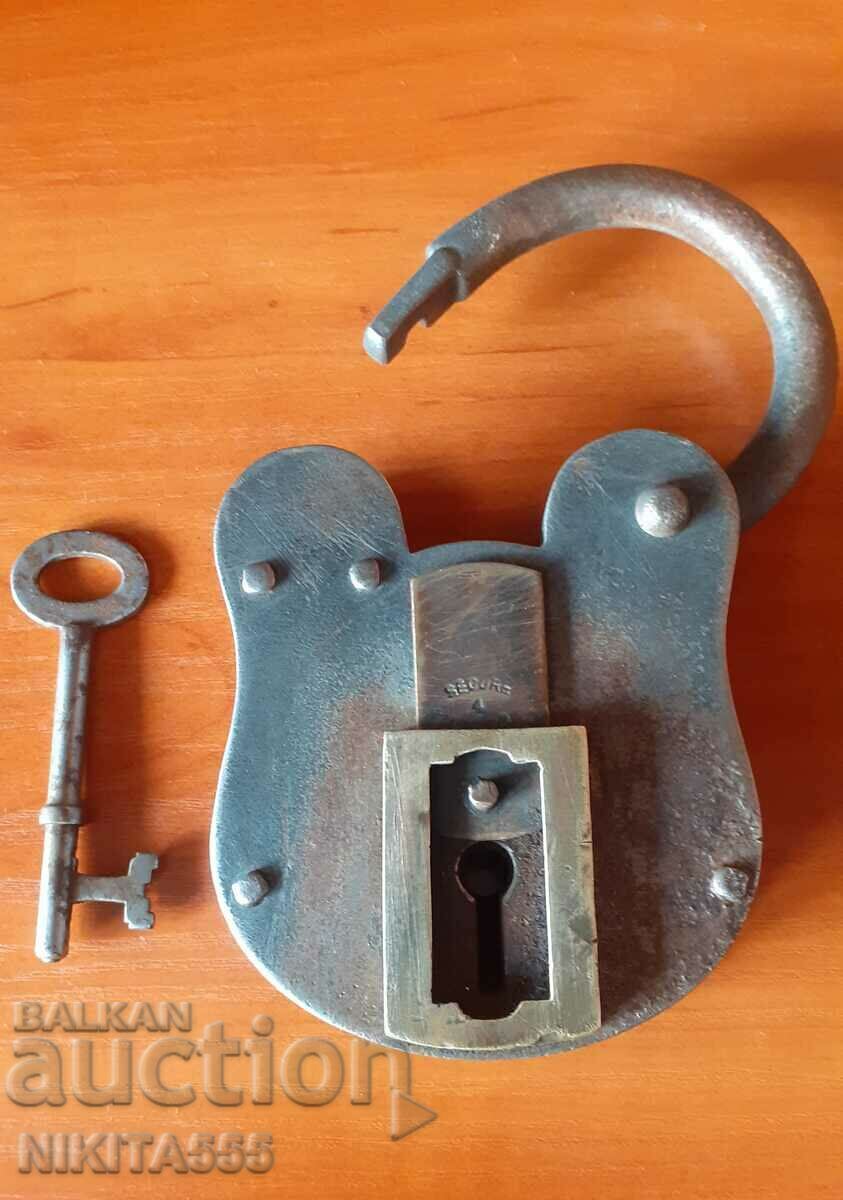 A rare large padlock from the 1920s-30s