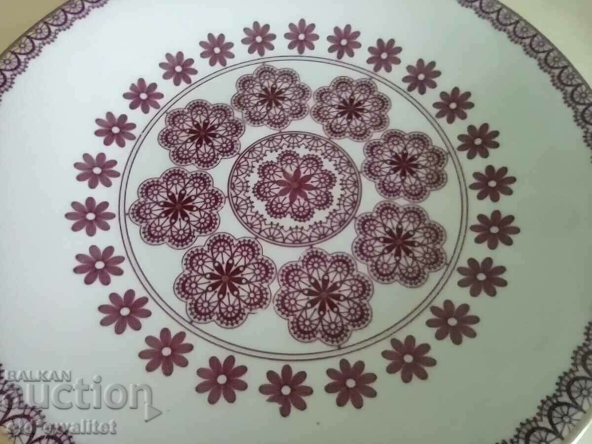 Porcelain large decorative PLATE, Germany Weimar, 30 cm with price 197.00 BGN | € 100.72