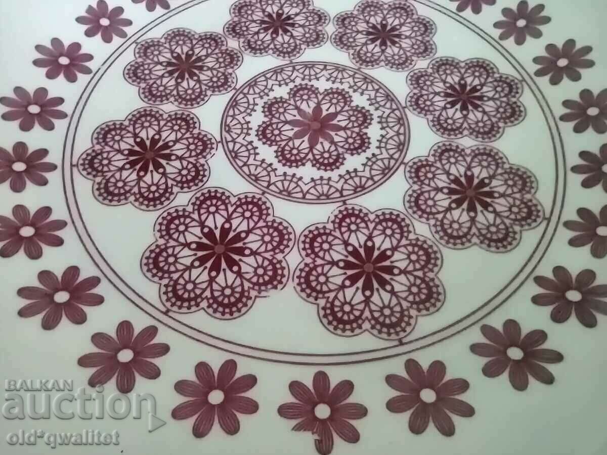 Auction  Porcelain large decorative PLATE, Germany Weimar, 30 cm