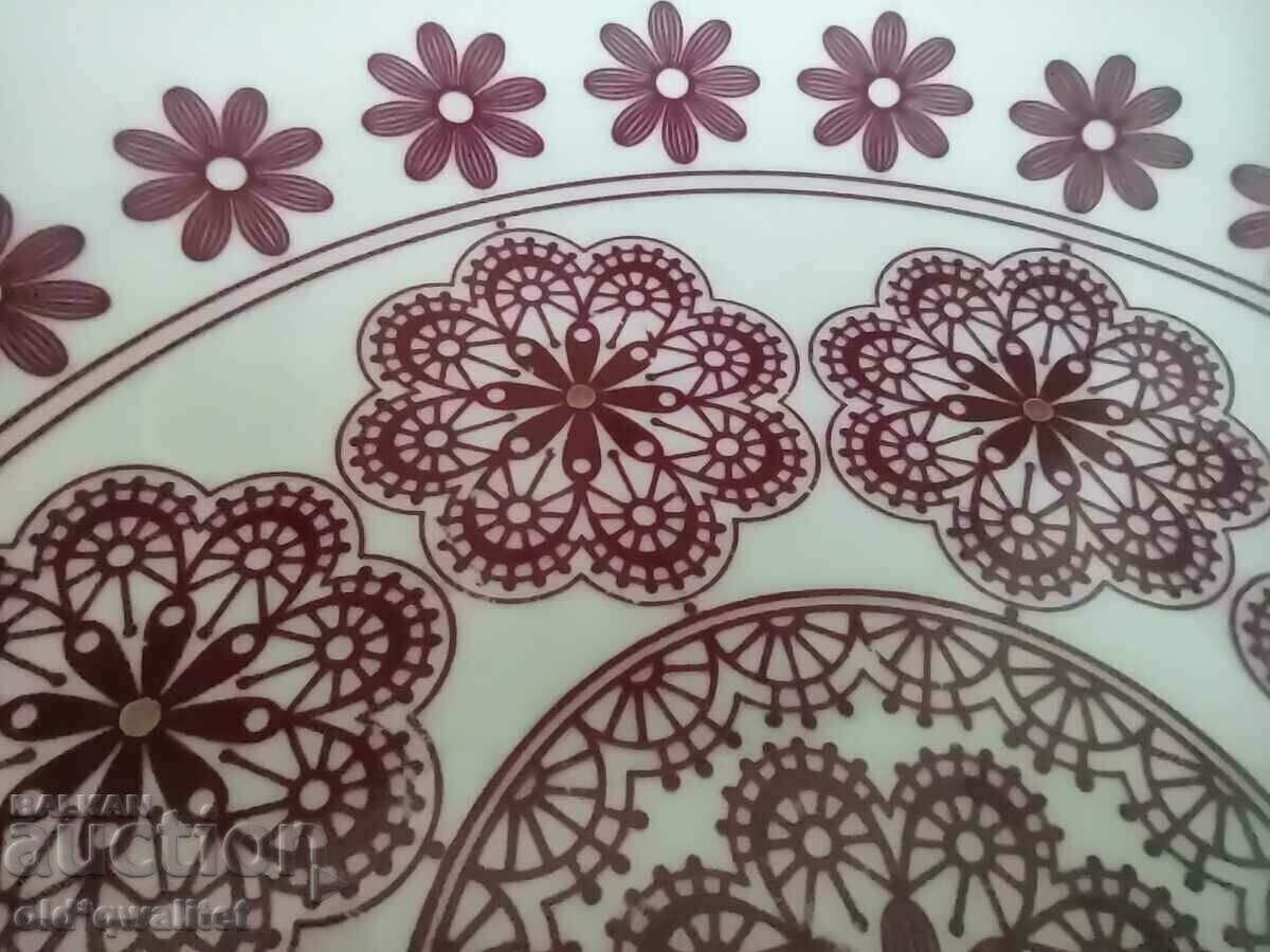 Porcelain large decorative PLATE, Germany Weimar, 30 cm - 5