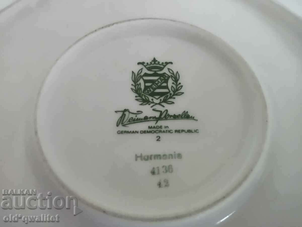 Porcelain large decorative PLATE, Germany Weimar, 30 cm - 6