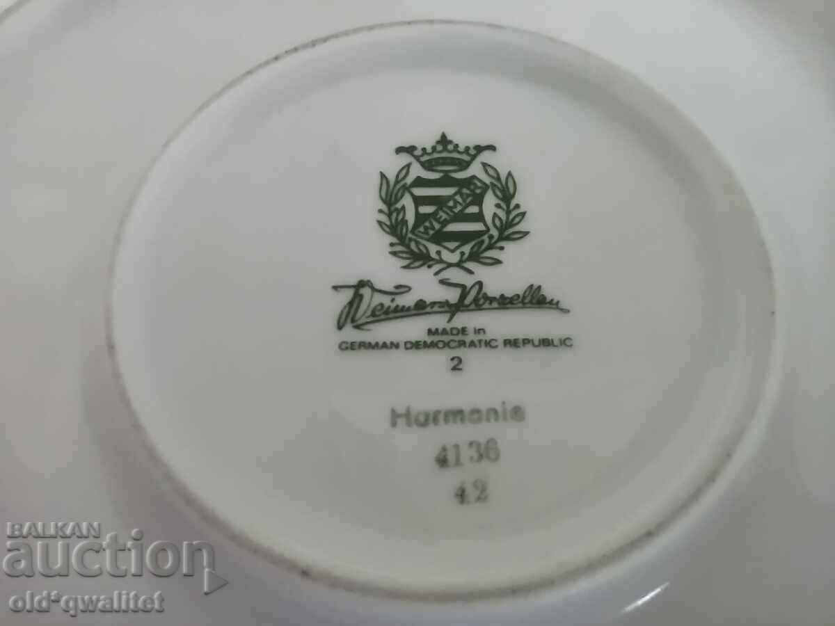 Porcelain large decorative PLATE, Germany Weimar, 30 cm - 7