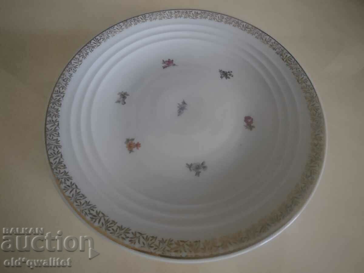 Delivery of Porcelain plate - gold edge, Germany Weimar, approx. 30 cm Delivery of Porcelain plate - gold edge, Germany Weimar, approx. 30 cm