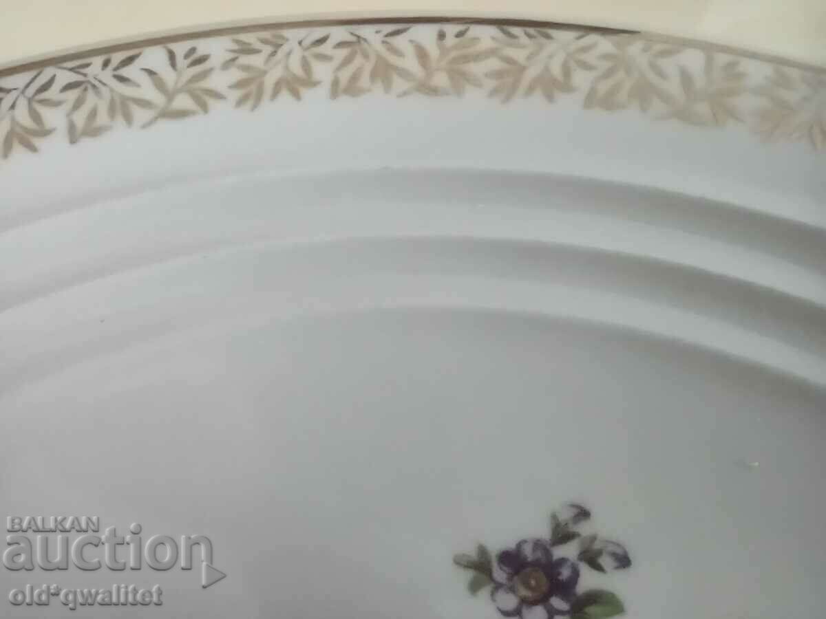 Porcelain plate - gold edge, Germany Weimar, approx. 30 cm - 6 Porcelain plate - gold edge, Germany Weimar, approx. 30 cm - 6