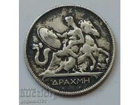 1 драхма сребро Гърция 1910 -  сребърна монета #4