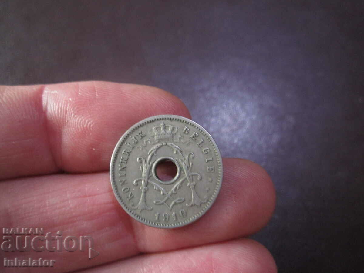 1910 5 centimes Belgia - Inscripție în olandeză