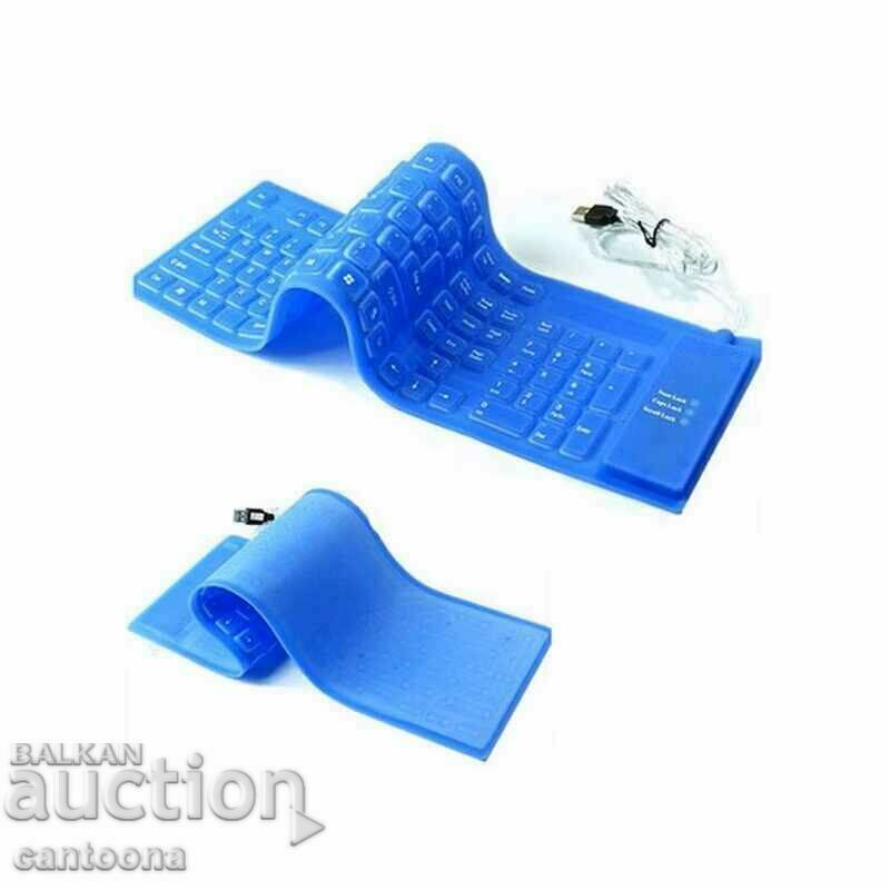 Keyboard, silicone, resistant to flooding, dust and shocks