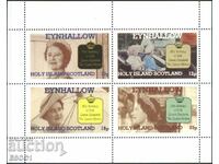 Clean stamps in small sheet The Queen Mother 1985 of Scotland
