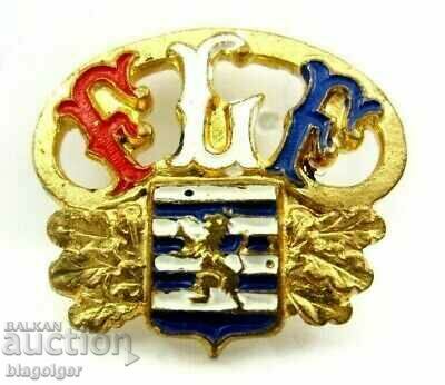 OLD FOOTBALL BADGE - LUXEMBOURG FOOTBALL FEDERATION